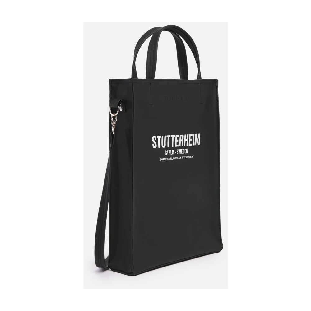 Stutterheim Slanke Waterdichte Tote Tas Black Dames