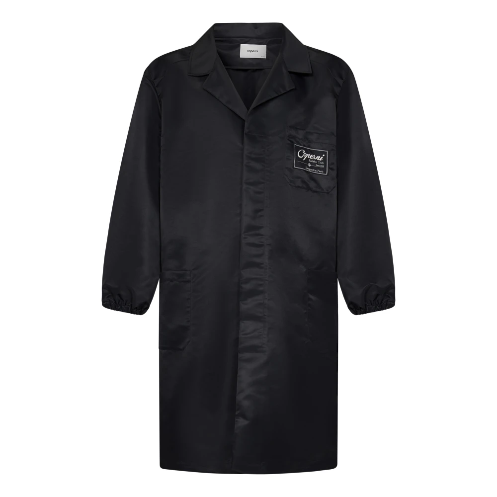 Coperni Zwarte Jas met Reverskraag en 3 4 Mouwen Black