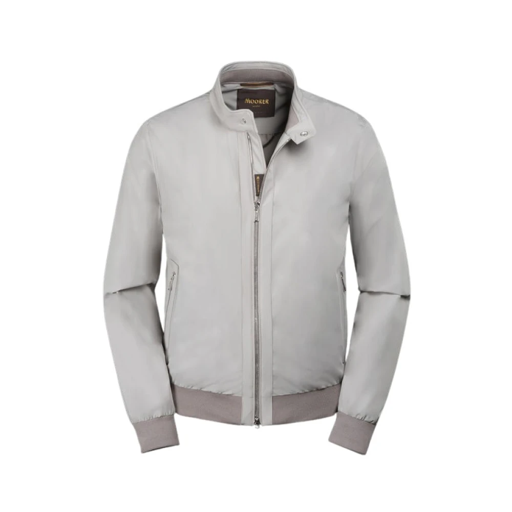 Moorer Men's Beige Light Jackets, Xl, Alberti Kn Bomber Jacket