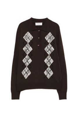 haut-polo-en-dentelle-et-diamants-marron