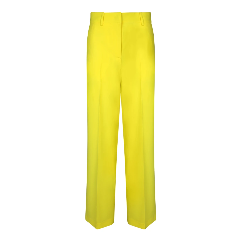 Msgm Wollen broek met ritssluiting Yellow Dames