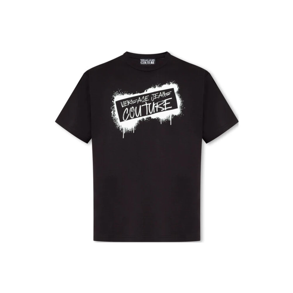 Versace Jeans Couture Men's Black T-Shirt - T-Shirts - Xs - Tops
