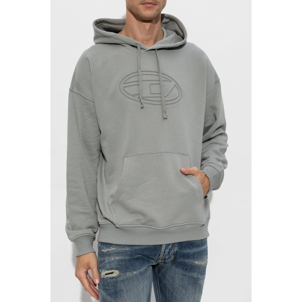 Diesel Sweatshirt S-Ummer-Bigoval Gray Unisex