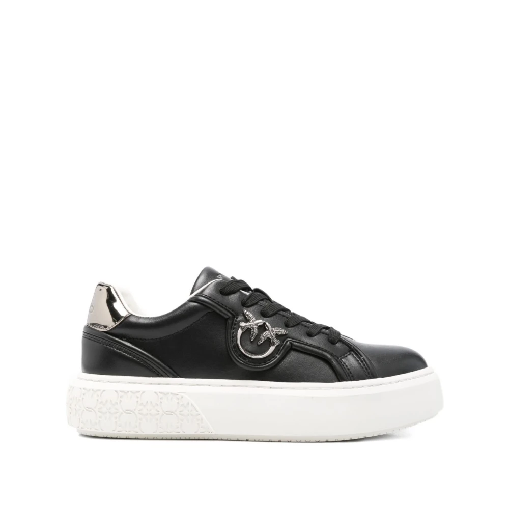 Pinko Women's Black Sneakers, 3 Uk, Trainers Aw25