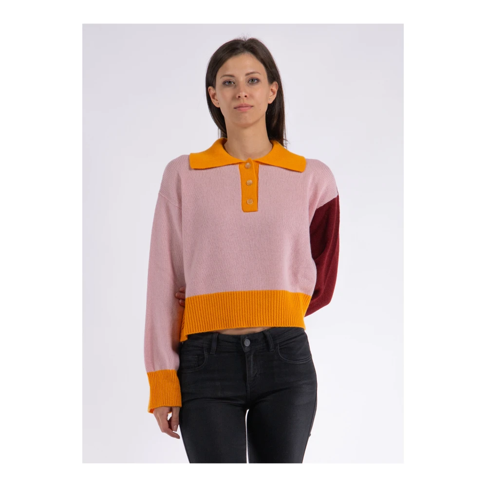 Marni Luxe Cashmere Polo Sweater Multicolor Dames