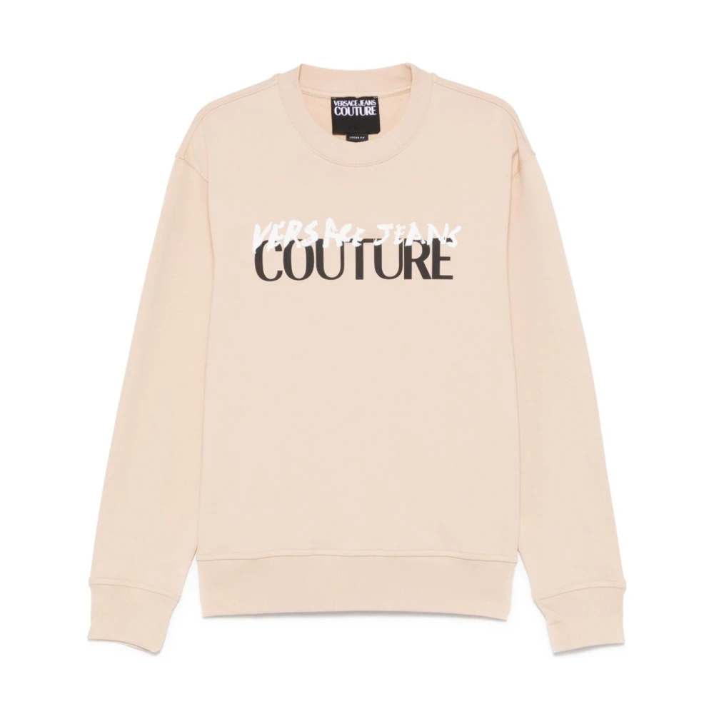 Versace Jeans Couture Beige Sweatshirt Herenmode Ss25 Beige Heren