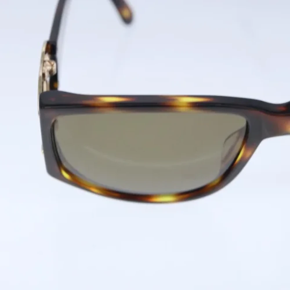 Chanel Vintage Pre-owned Plastic sunglasses Brown Dames