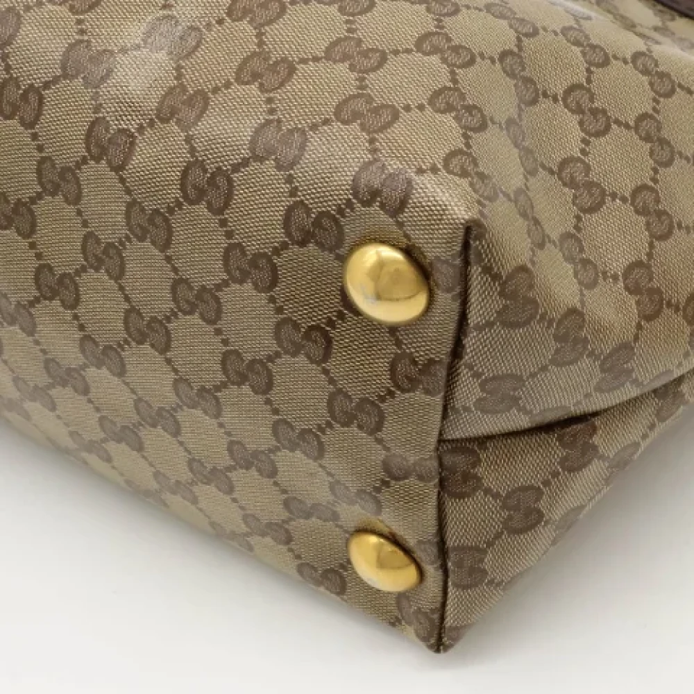 Gucci Vintage Pre-owned Canvas gucci-bags Beige Dames
