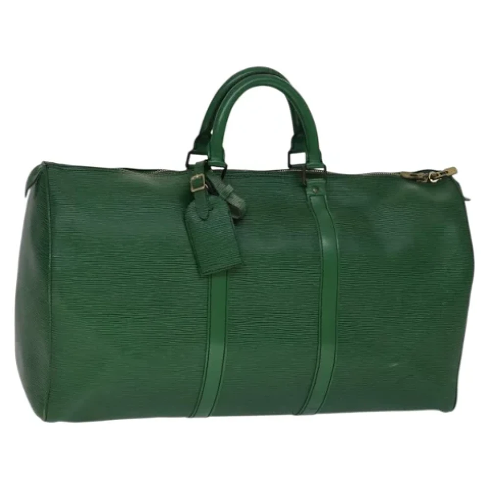 Louis Vuitton Vintage Pre-owned Leather travel-bags Green Dames