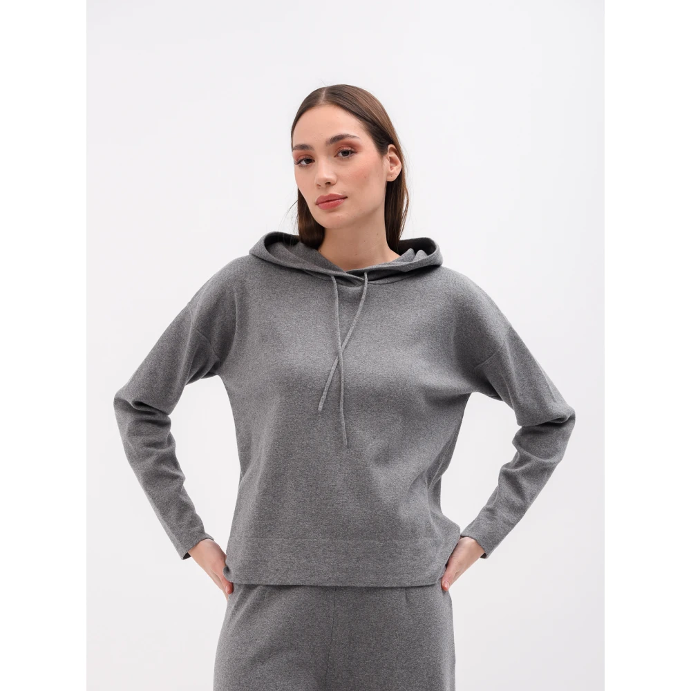 RRD Toni Up Hoodie Sweatshirt Gray Dames