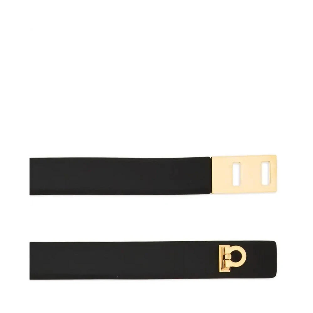Salvatore Ferragamo Nero Riem voor Stijlvolle Outfits Black Dames