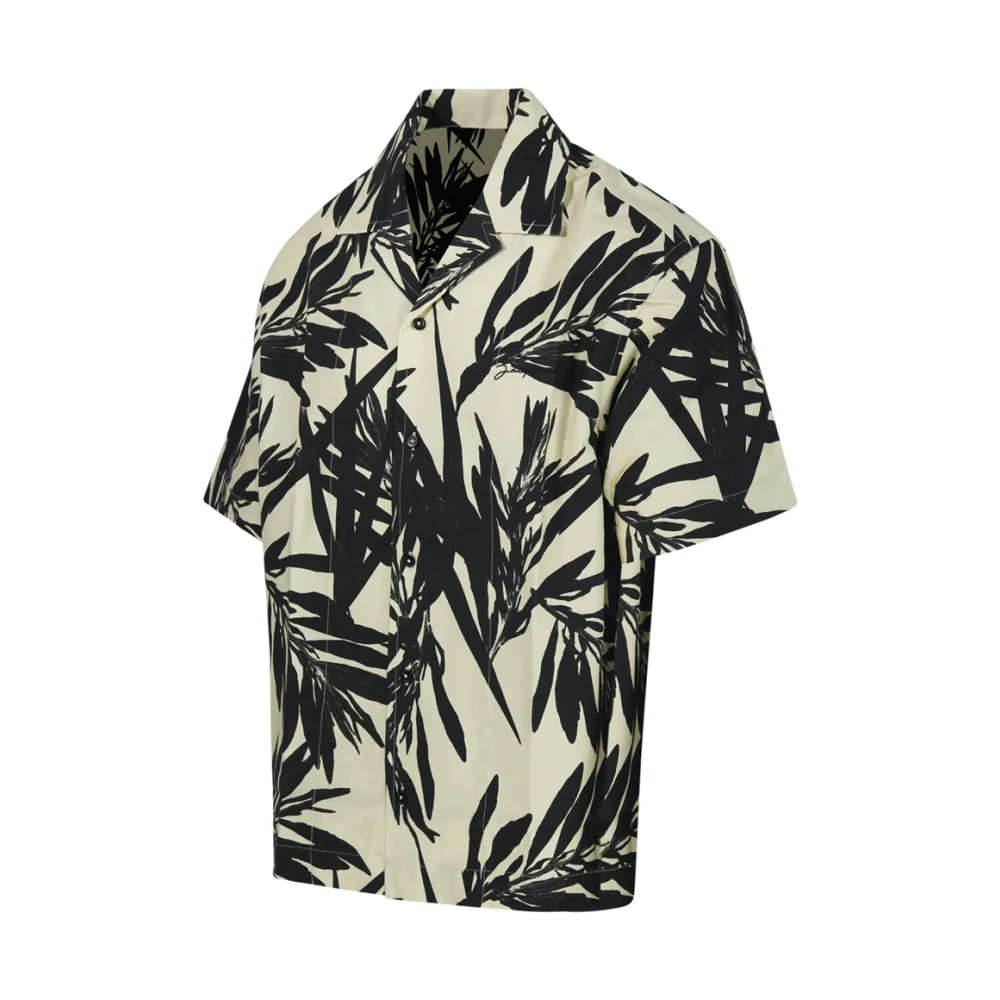 Jacquemus Zwart & Geel Bladprint Shirt Multicolor Heren