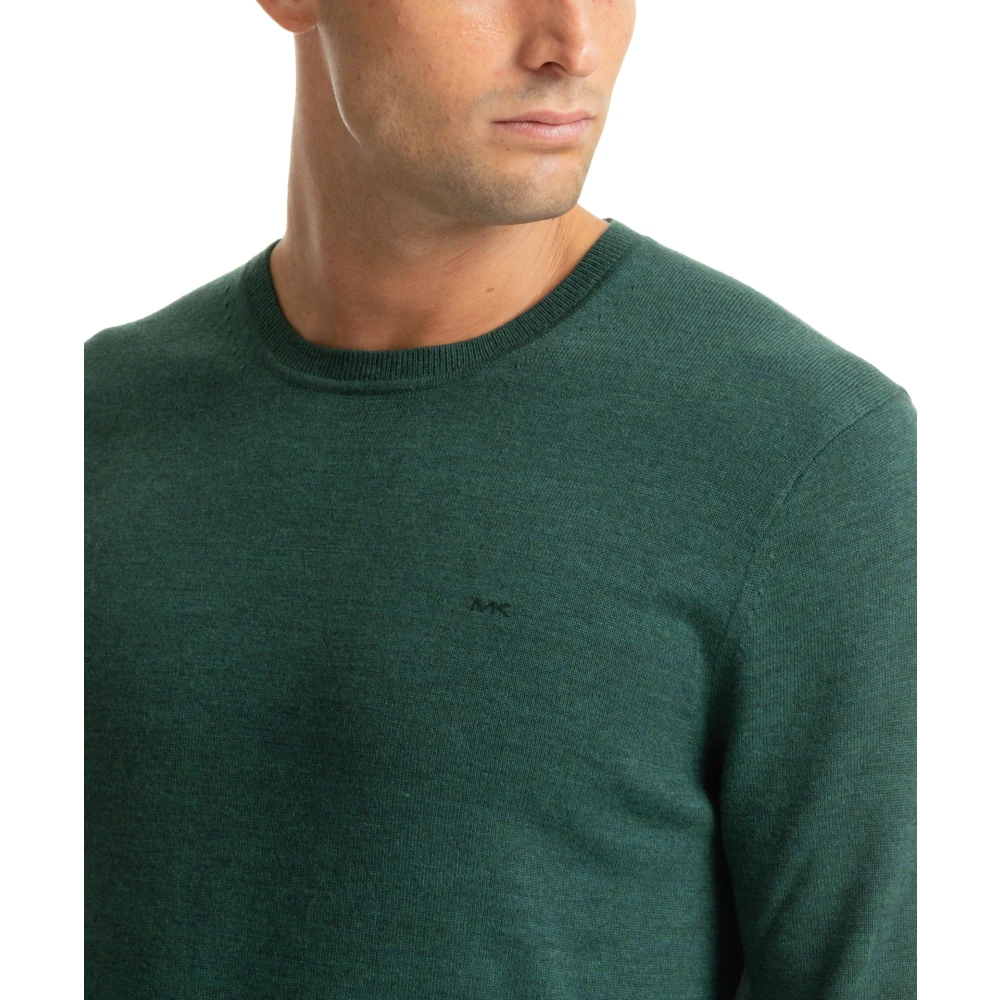 Michael Kors Trui met effen geborduurd logo Green Heren