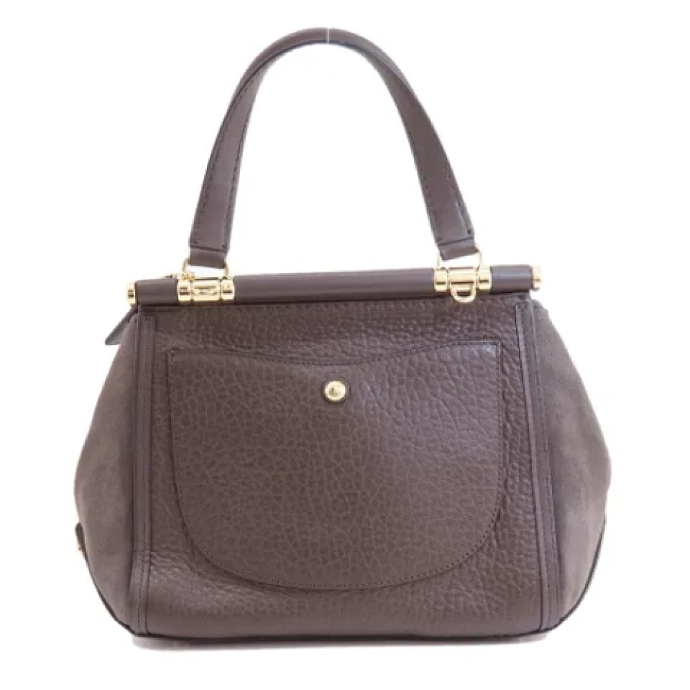 Coach Pre-owned Leather handbags Brown Dames