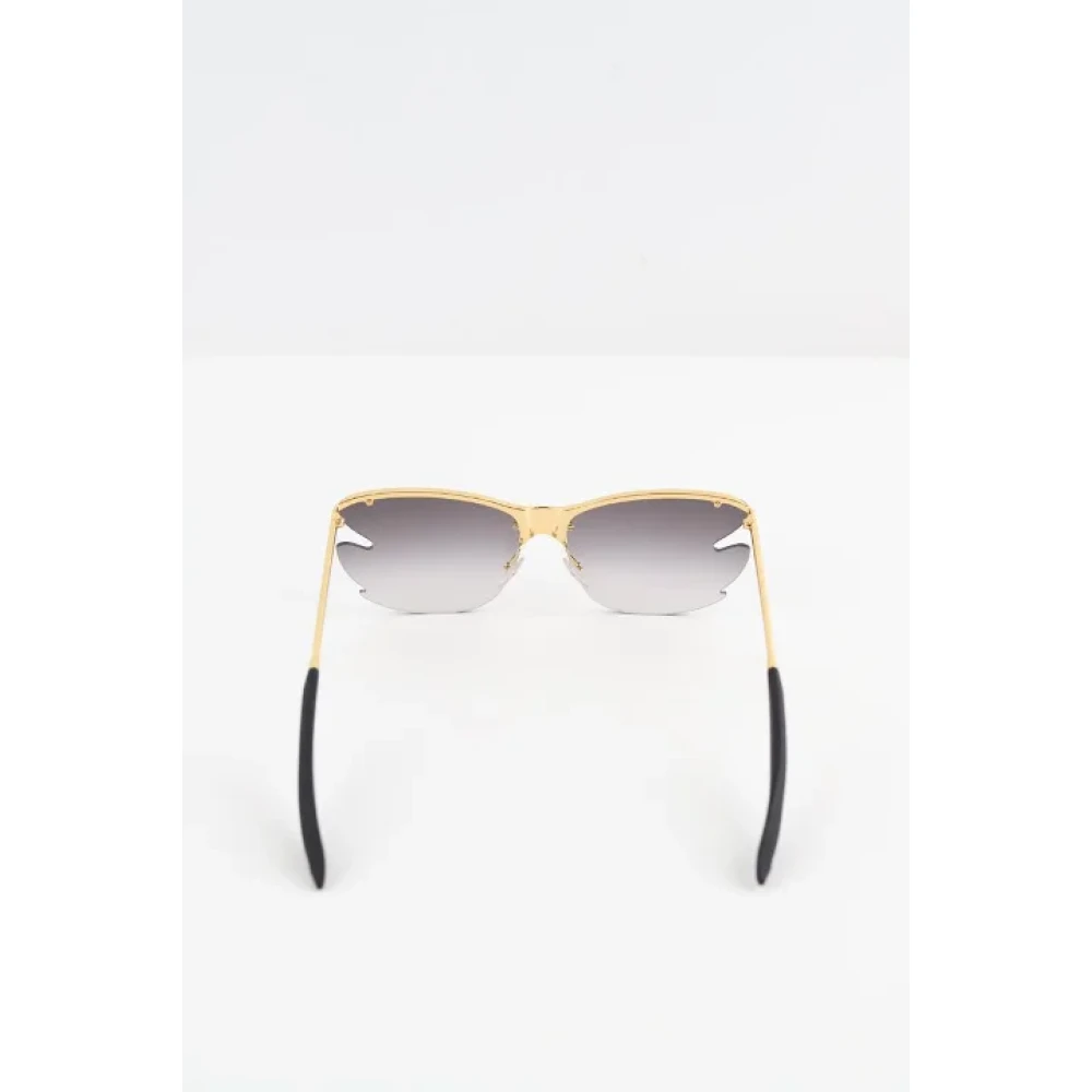 Louis Vuitton Vintage Pre-owned Metal sunglasses Black Dames