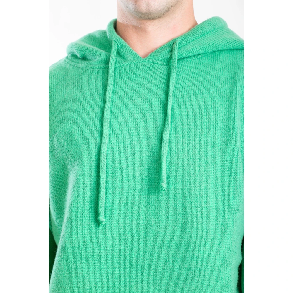 Seven Gauge Capuchon Lamswol Trui Green Heren