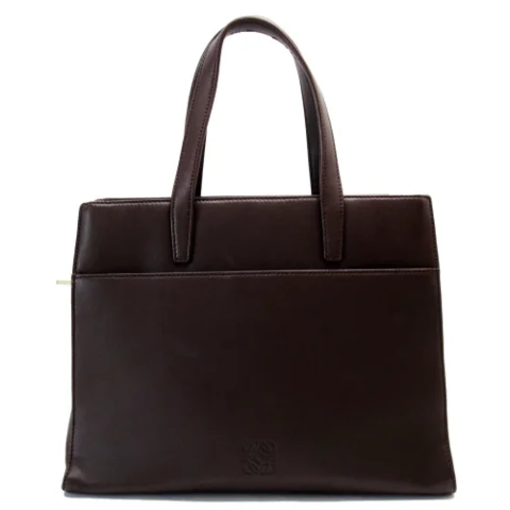 Loewe Pre-owned Leather totes Brown Dames