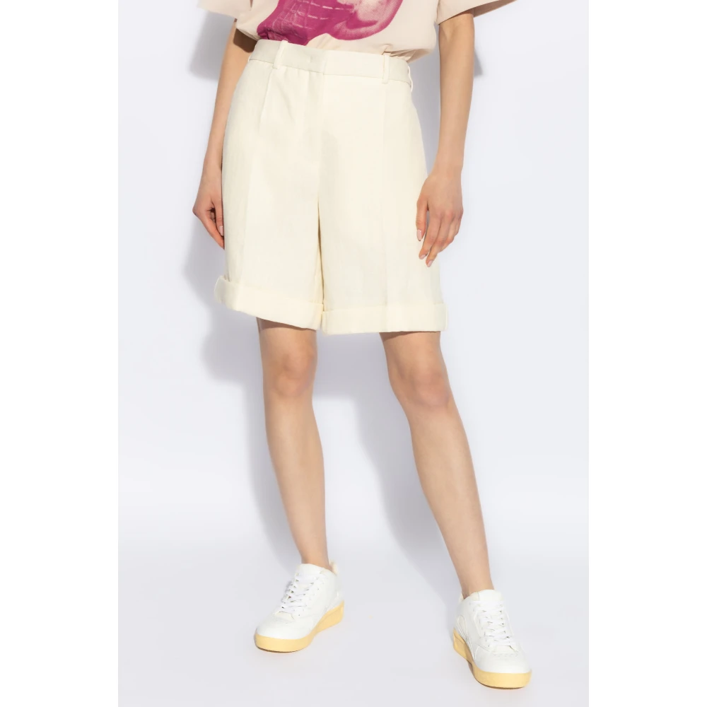 Jil Sander Shorts met zakken Beige Dames