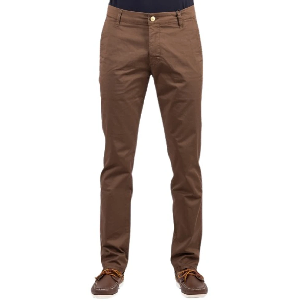 Jeckerson Mannelijk Bruin Broeken Heren, W35, Katoen, Jack Chino