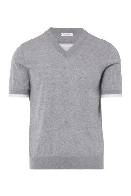 gray-melange-v-neck-sweater