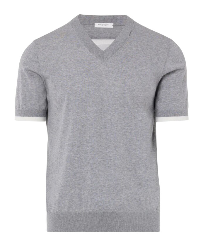 gray-melange-v-neck-sweater