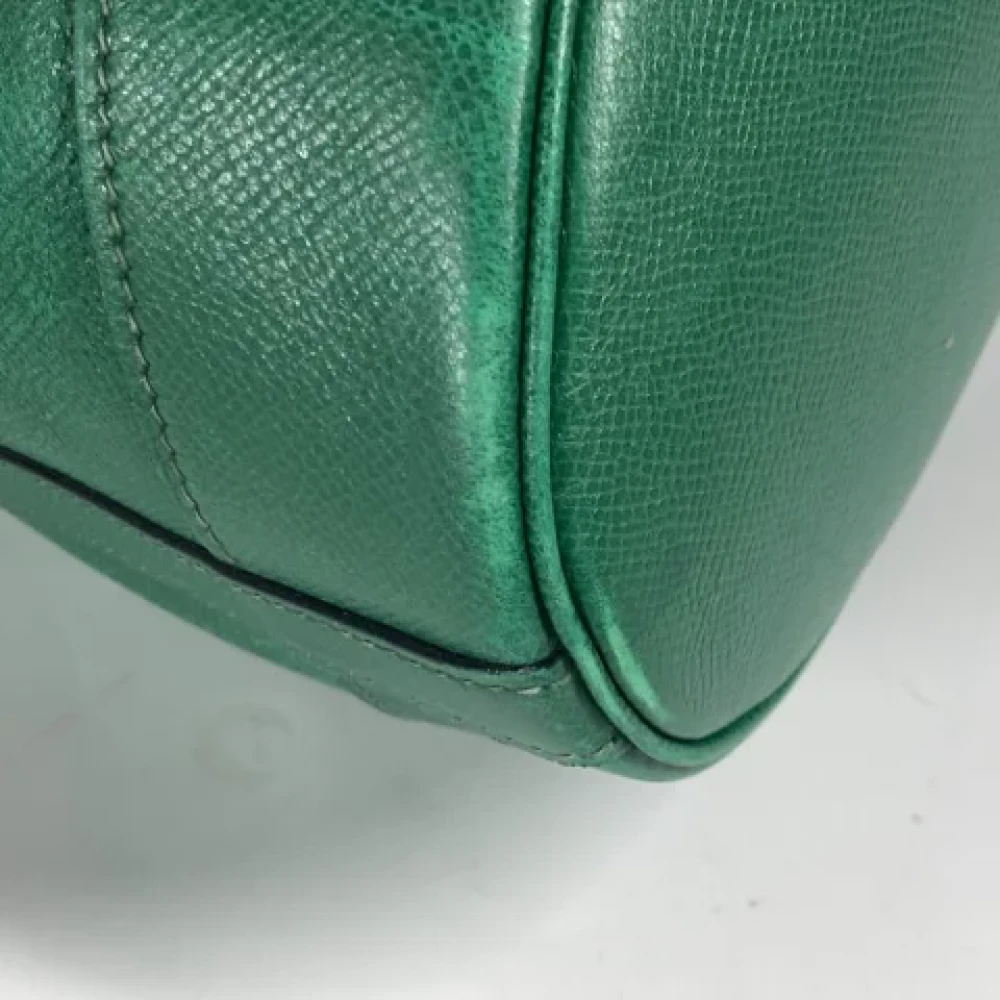 Hermès Vintage Pre-owned Leather shoulder-bags Green Dames