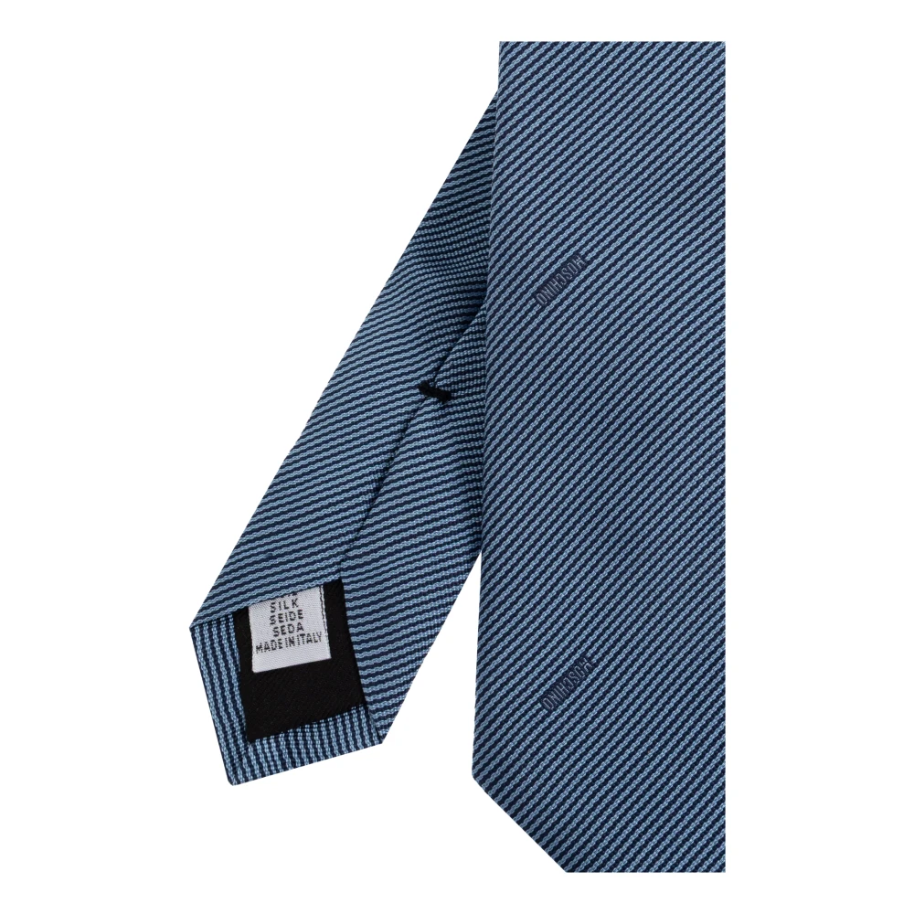 Moschino Zijden stropdas Blue Heren