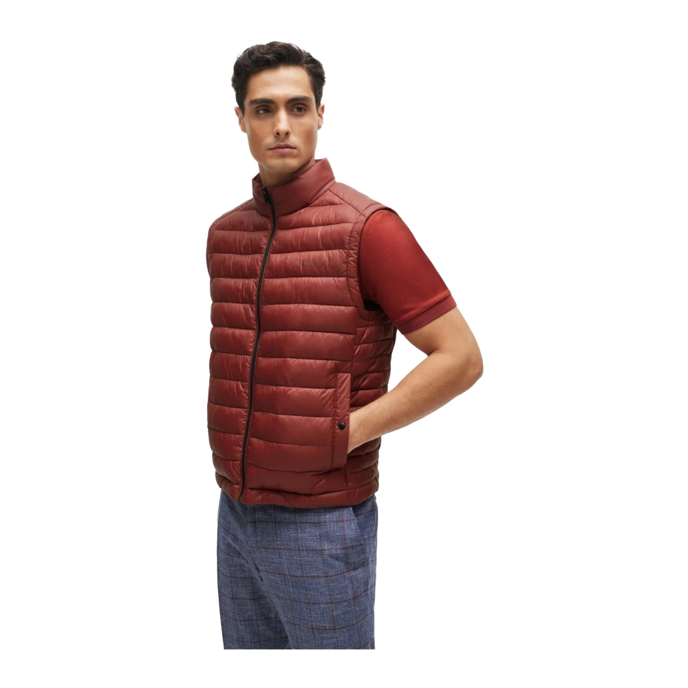 Hugo Boss Rode Bodywarmer Vest Red Heren