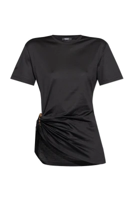 T-shirt med dekorativ säkerhetsnål