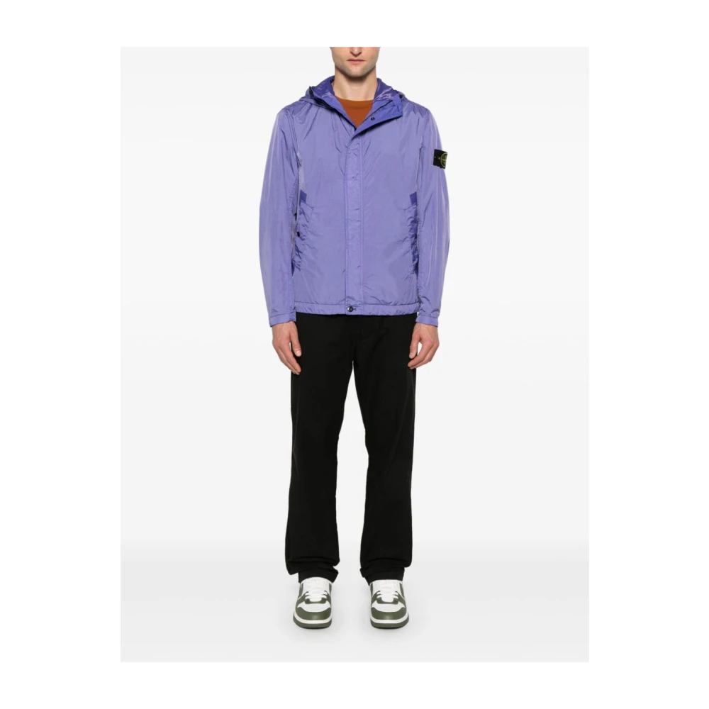 Stone Island Stijlvolle Kledingcollectie voor Mannen Purple Heren