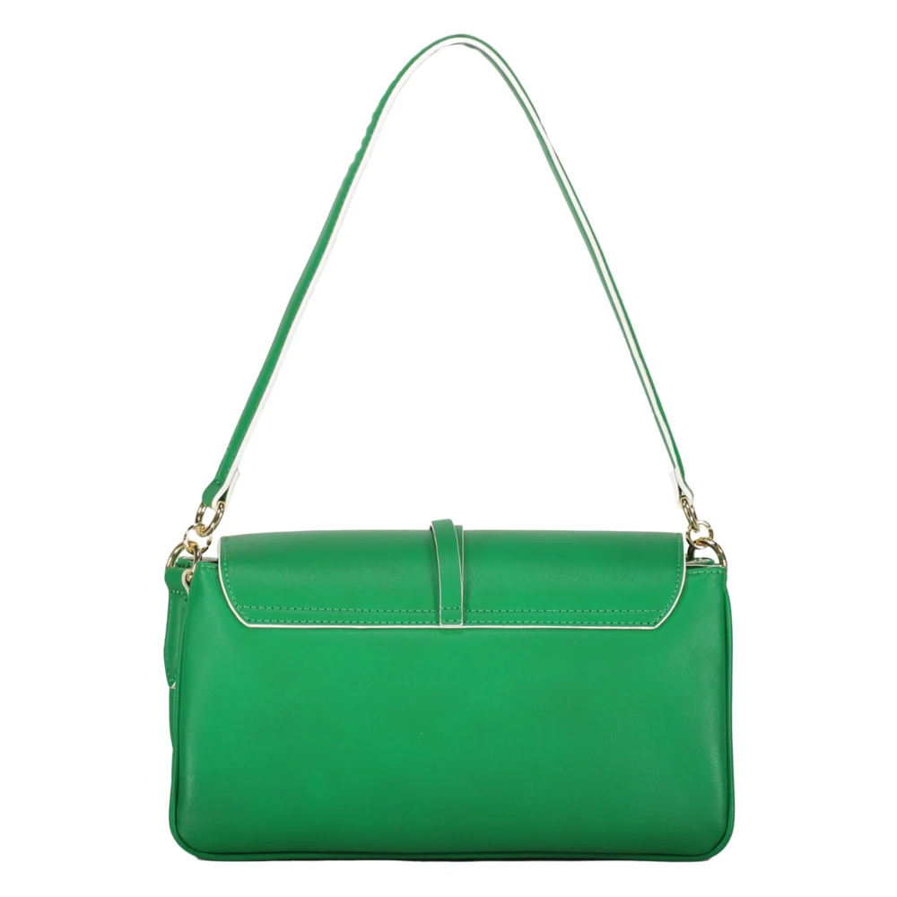 Love Moschino Schoudertas met klep- en drukknoopsluiting Green Dames