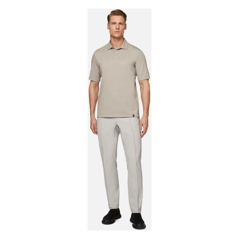 Boggi Milano Cargo Pants in Krasbestendige Nylon B Tech Beige Heren