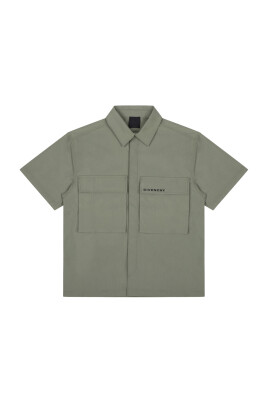 kids-olive-green-embroidered-logo-shirt