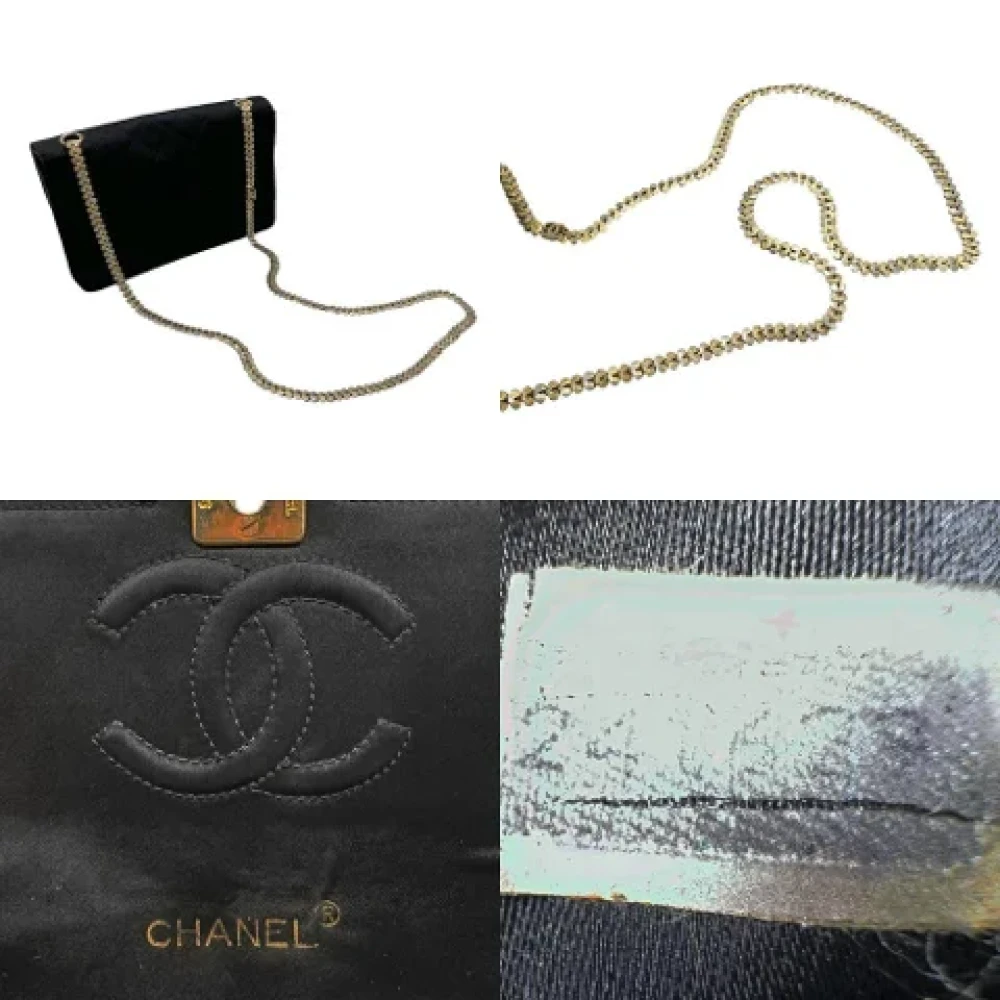 Chanel Vintage Pre-owned Satin chanel-bags Black Dames