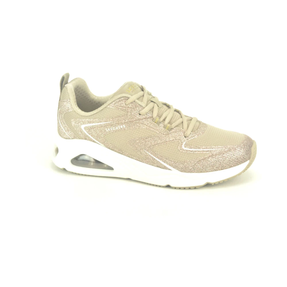 Skechers Glitter Taupe Runner voor AirZ Dames Schoenen Beige