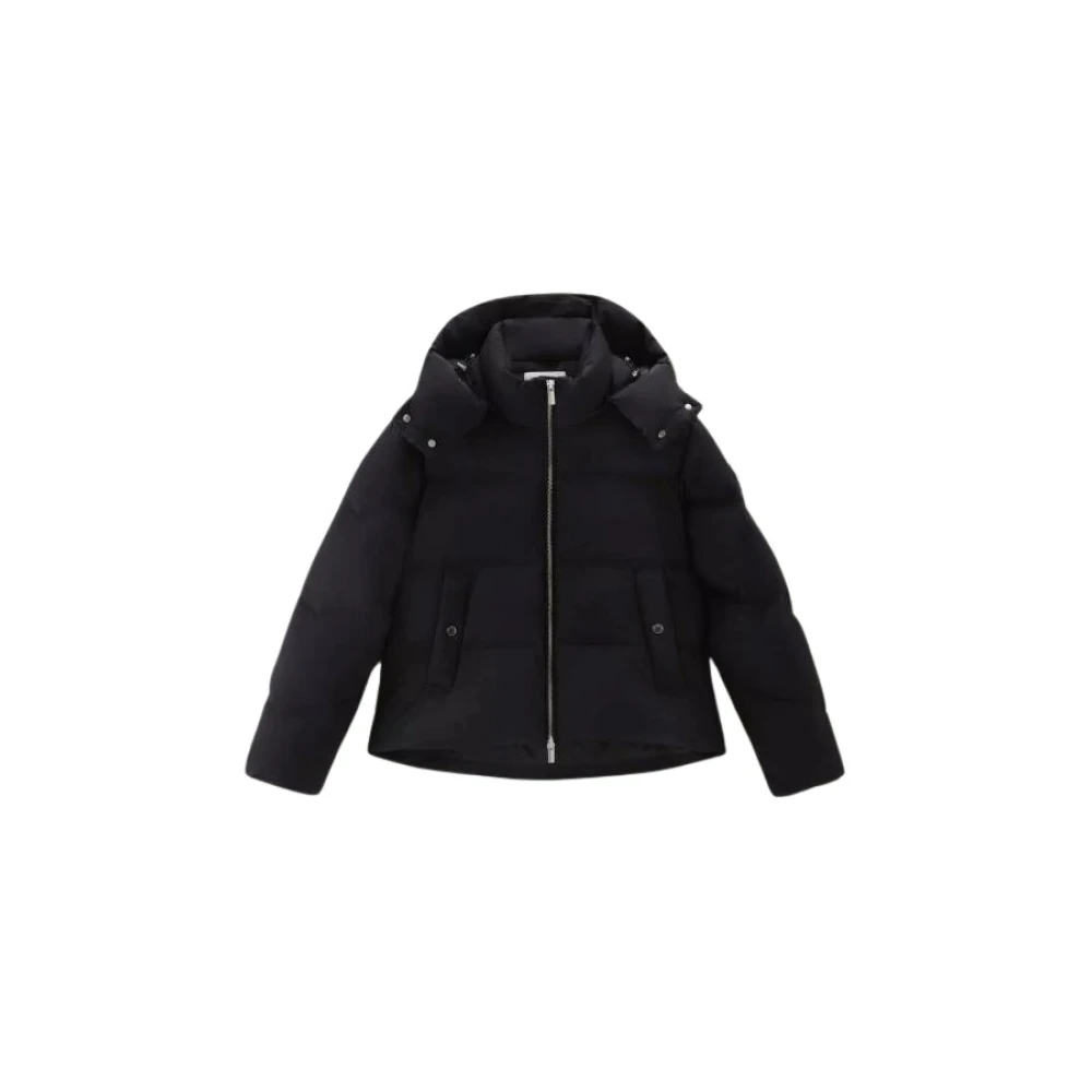 Woolrich Korte Dons Pufferjas Black Dames