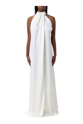 elegant-yellow-cream-halter-maxi-dress