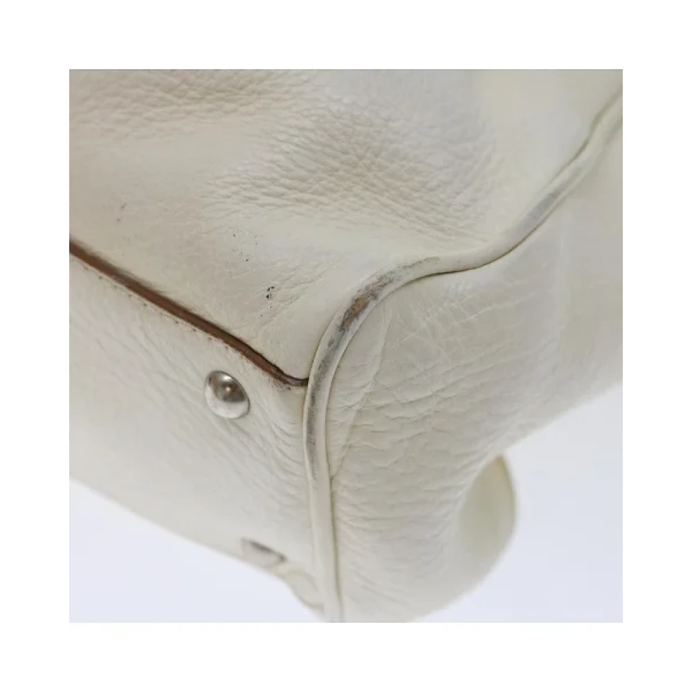 Salvatore Ferragamo Pre-owned Leather shoulder-bags White Dames