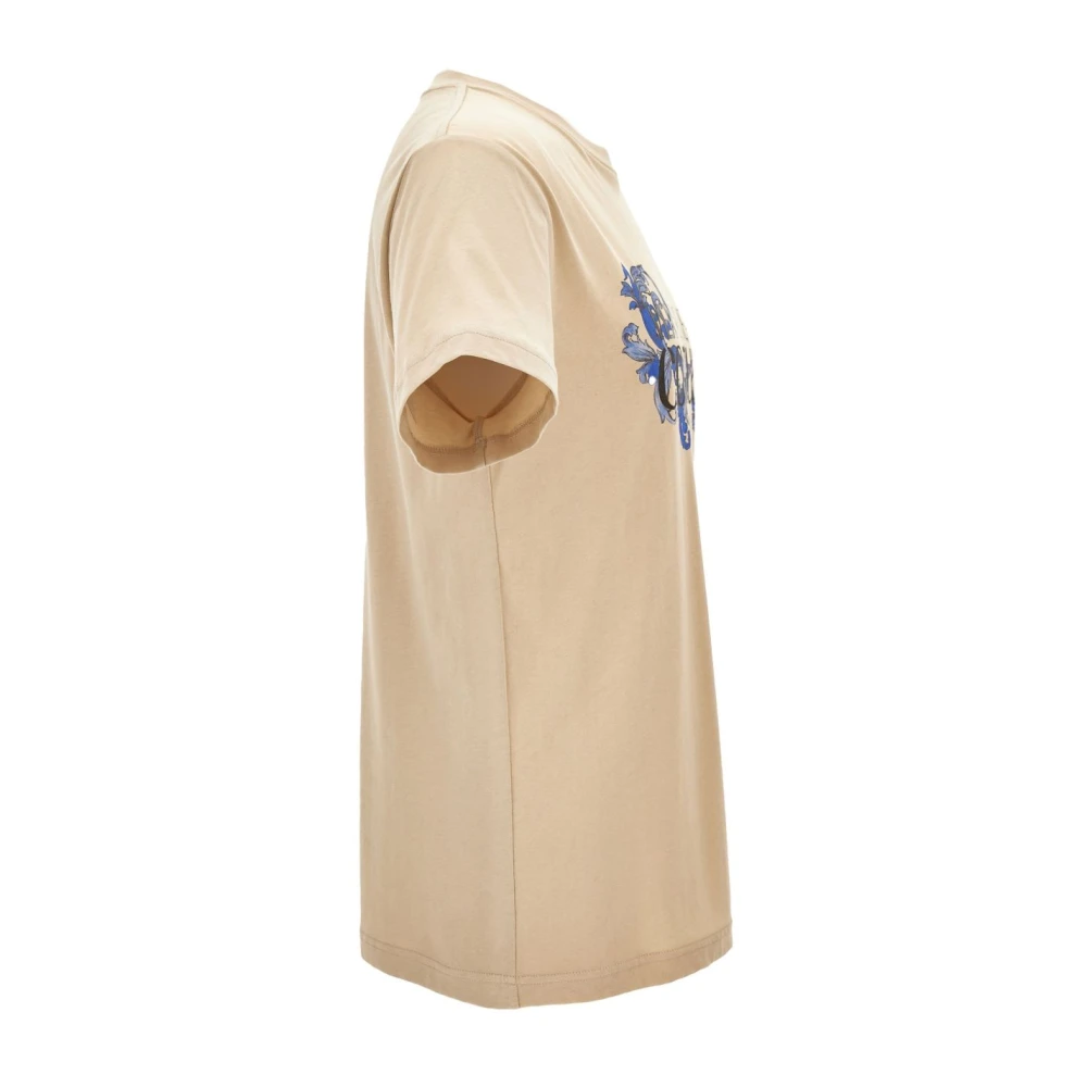Versace Jeans Couture Stijlvolle T-shirts en Polos Collectie Beige Heren