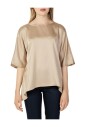 chemisier-beige-a-motif-avec-manches-3-4