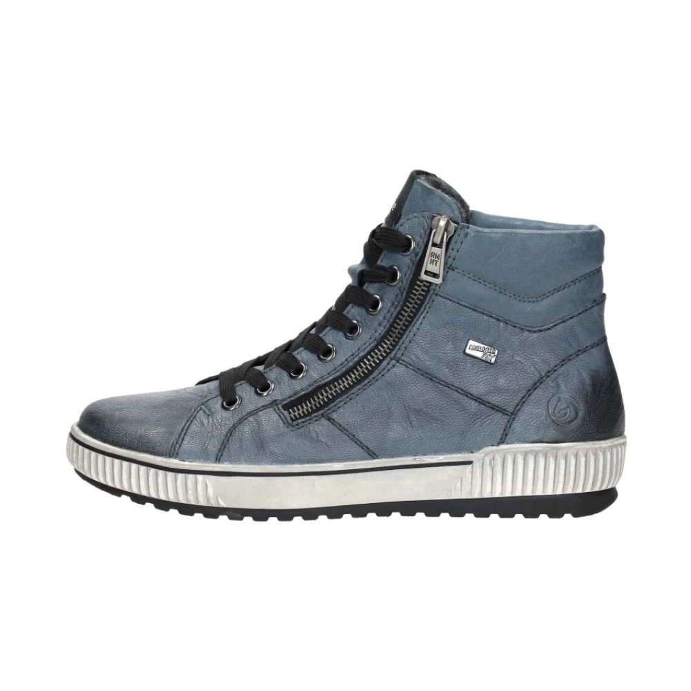 Remonte Veterschoenen Hoog Dames Schoenen Blauw