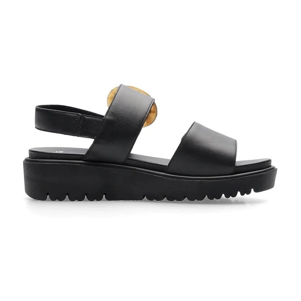 Ara Women's Black Flat Sandals For - Flat Sandals - 6 Uk - Shoes