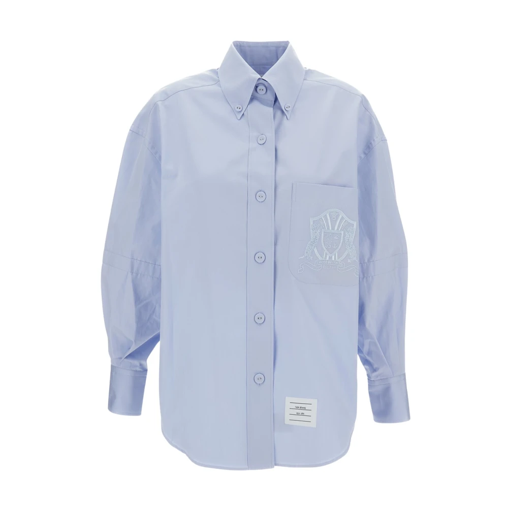 Thom Browne Women's Blue Camicia Supersized