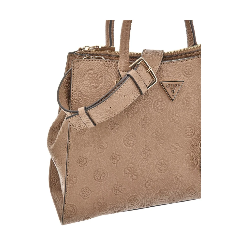 Guess Omkeerbare Donkere Taupe Schoudertas Brown Dames