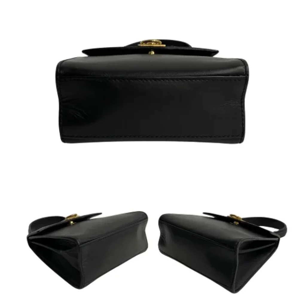 Celine Vintage Pre-owned Leather celine-bags Black Dames
