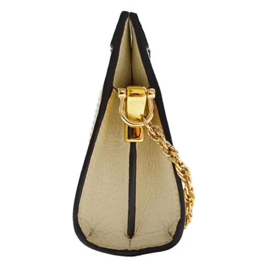 Gucci Vintage Pre-owned Plastic gucci-bags Beige Dames