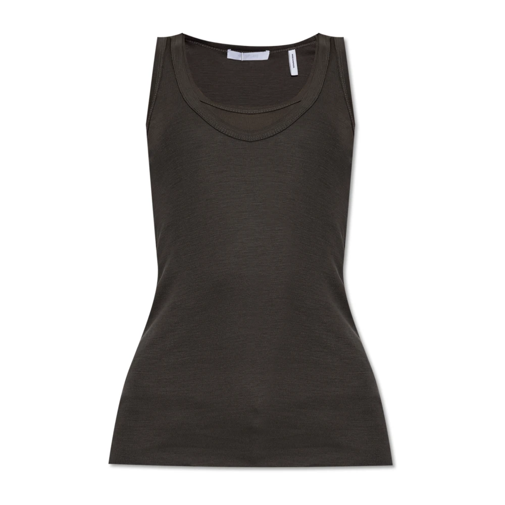 Helmut Lang Spaghetti strap top Gray Dames