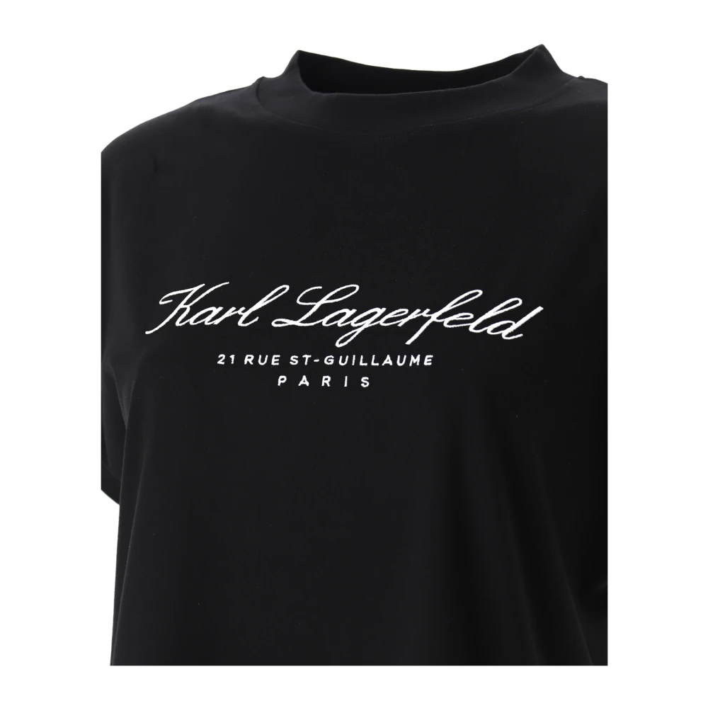 Karl Lagerfeld Karl Signature Tshirt Black Dames