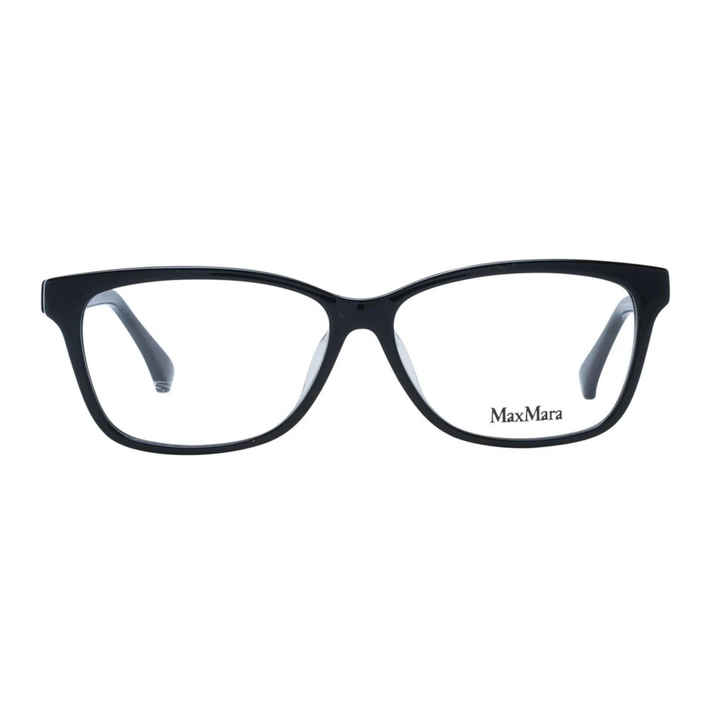 Max Mara Zwarte Rechthoekige Optische Monturen voor Vrouwen Black Dames