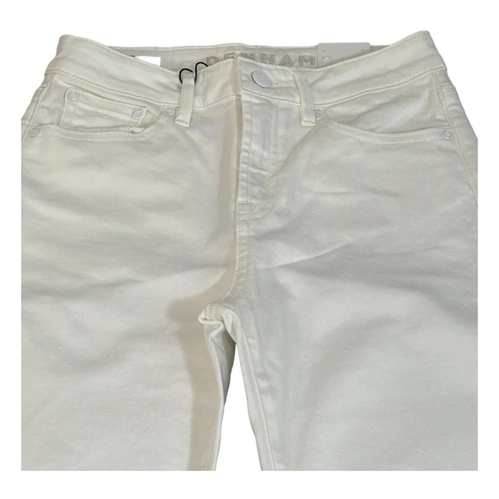 Denham Straight Jeans White Heren